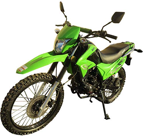 Hawk RPS Dirt Bike 250cc Street Legal Motorcycle Bike : Awesome Green