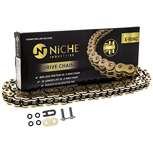 NICHE Gold 428 X-Ring Chain 130 Links With Connecting Master Link