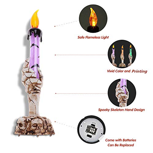 Halloween Skull Candle Holder Set - Party Decoration