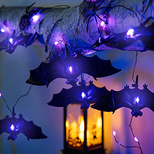Halloween Bat Fairy Lights - 30 LEDs, 12 Modes