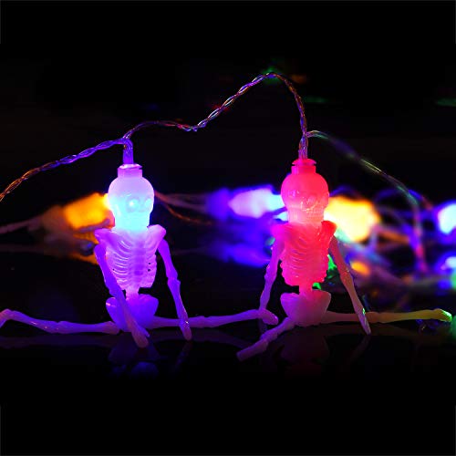 Spooky Skeleton Decor Lights - 10 Ft 20 LEDs