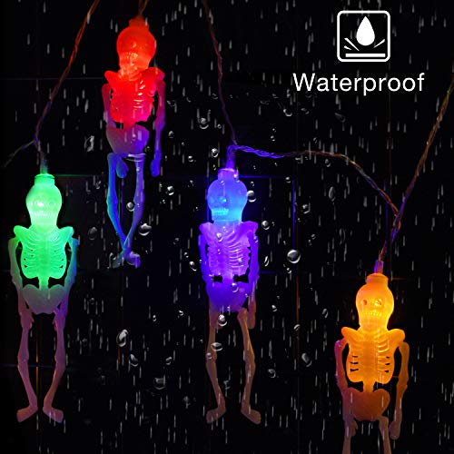 Spooky Skeleton Decor Lights - 10 Ft 20 LEDs