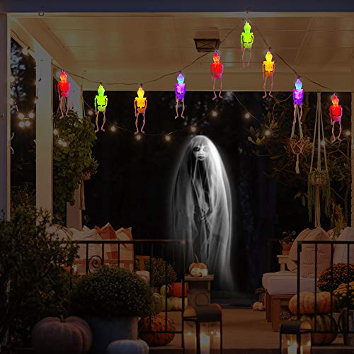 Spooky Skeleton Decor Lights - 10 Ft 20 LEDs