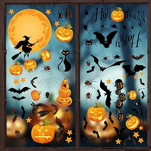 Spooky Halloween Window Clings for Festive Home Décor