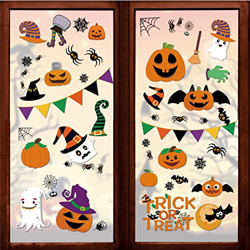 Halloween Window Clings: 232 Pcs, 10 Sheets