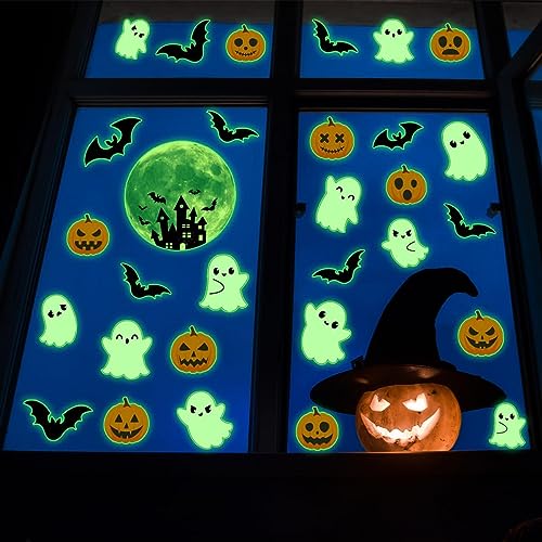 Glow in the Dark Halloween Window Clings