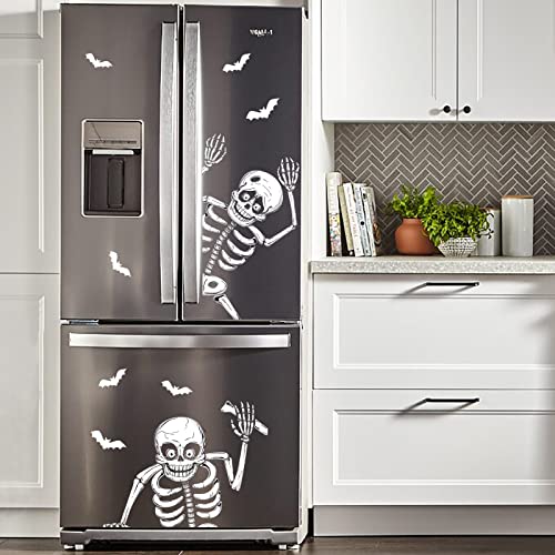 Scary Skeleton Window Clings for Halloween Decor