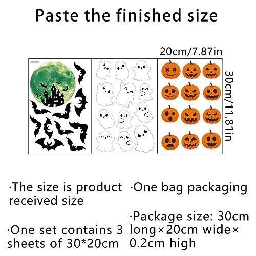 Glow in the Dark Halloween Window Clings