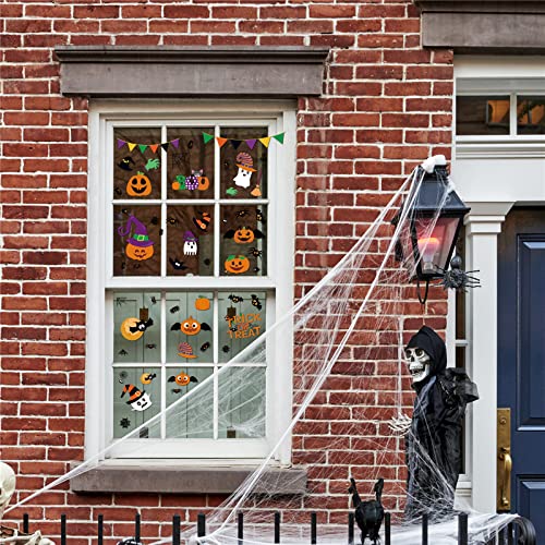 Halloween Window Clings: 232 Pcs, 10 Sheets