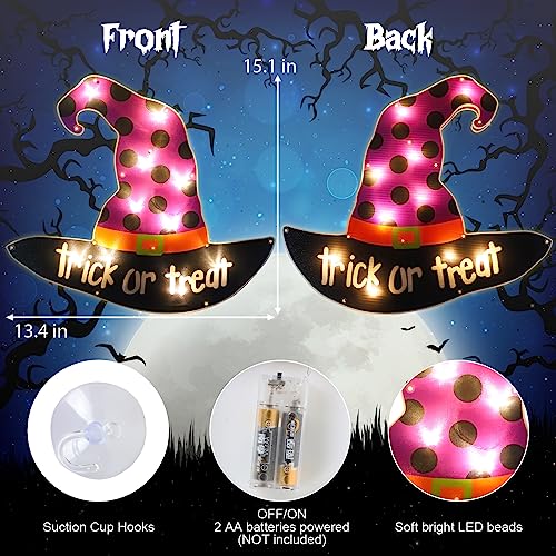 Halloween Window Lights with Light-Up Silhouette - 15