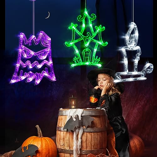 Spooky Halloween Lights: Ghost Tree, Haunted House