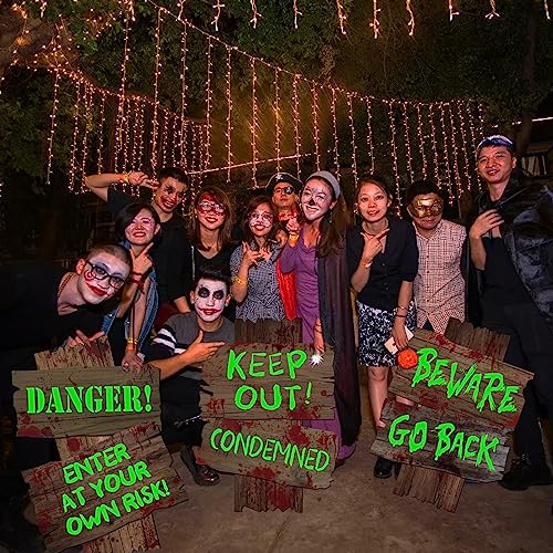 Spooky Yard Signs: 3-Pack Halloween Outdoor Decor