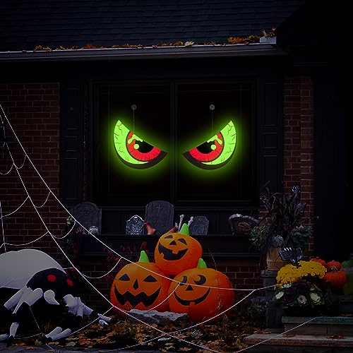 Spooky Glowing Eyes: Halloween Window Decor, Wall & Car Décor