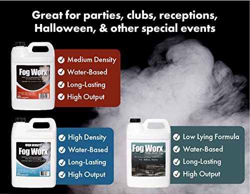 FogWorx Extreme High Density Fog Juice - Long Lasting, High Output, Odorless Water Based Fog Machine Fluid - 1 Quart, 32 Ounces for 400 Watt to 1500 Watt Machines