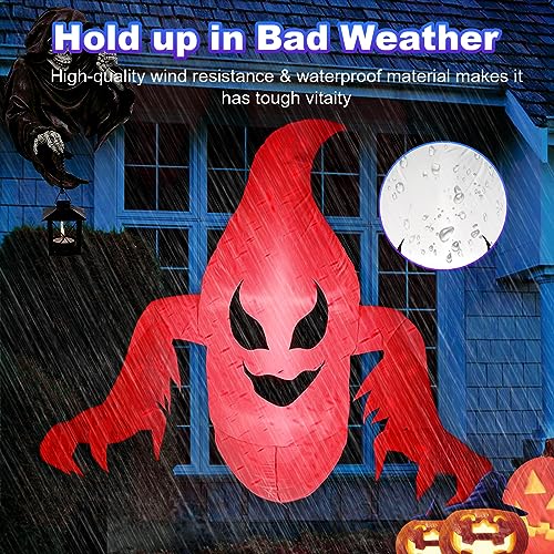 Halloween 5FT Inflatable Ghost Decoration with LED Flames