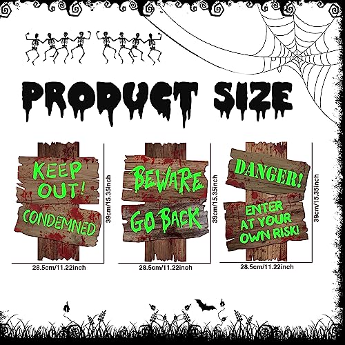Spooky Yard Signs: 3-Pack Halloween Outdoor Decor