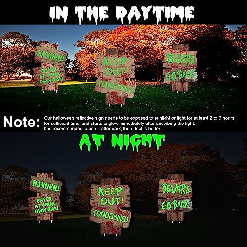 Spooky Yard Signs: 3-Pack Halloween Outdoor Decor