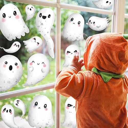 Cute Halloween Ghost Window Decor - 9 Sheets