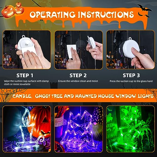 Spooky Halloween Lights: Ghost Tree, Haunted House