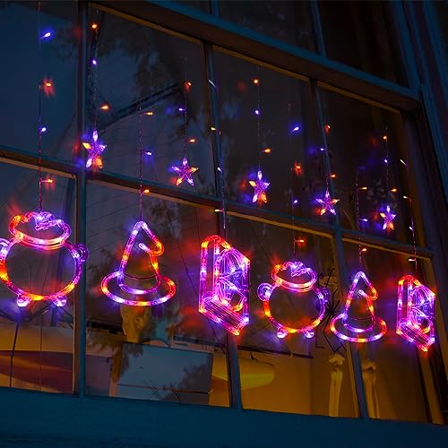 Halloween String Lights: Spellbook, Witch Hat, Cauldron