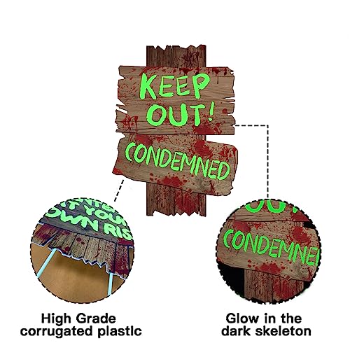 Spooky Yard Signs: 3-Pack Halloween Outdoor Decor