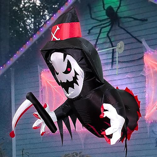 3.5FT Grim Reaper Inflatable with LED Lights