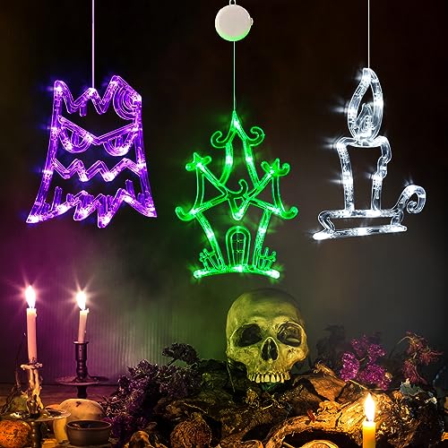Spooky Halloween Lights: Ghost Tree, Haunted House