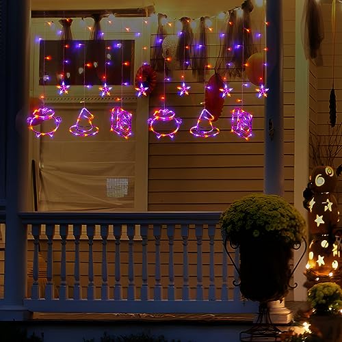 Halloween String Lights: Spellbook, Witch Hat, Cauldron