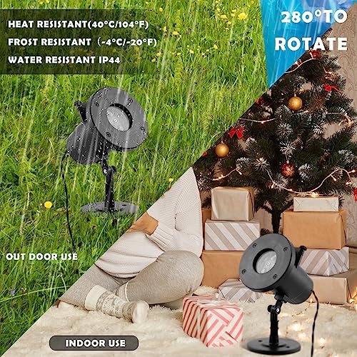 Jenaai Halloween Projector Lights, Rotating Ghost Projector Outdoor, Dynamic Ghost Projector Waterproof Halloween Decorations with 14 Animated Pattern for Yard Party Garden Wall Indoor Outdoor
