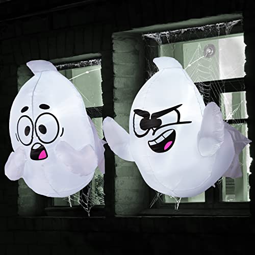 Halloween Inflatable Ghost, 3ft, LED, 2-Pack