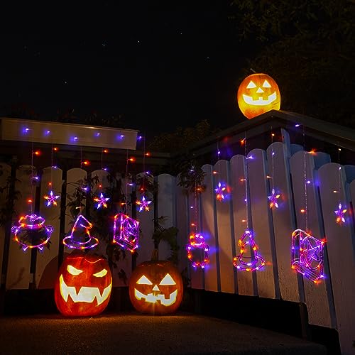 Halloween String Lights: Spellbook, Witch Hat, Cauldron