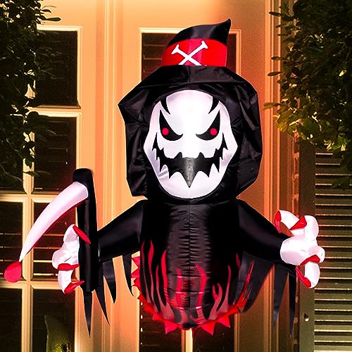 3.5FT Grim Reaper Inflatable with LED Lights