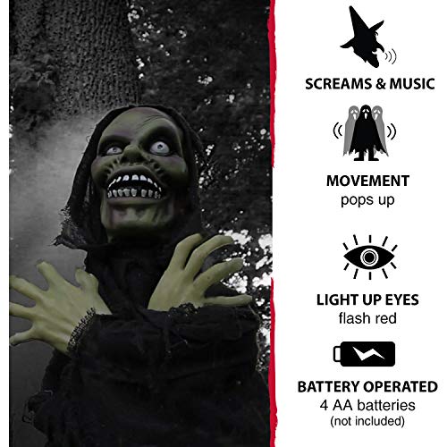 Scary Groundbreaker Ghoul: Animatronic Halloween Decoration