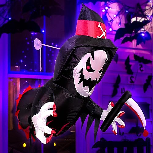 3.5FT Grim Reaper Inflatable with LED Lights