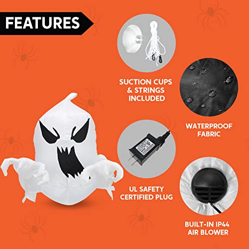Scary Flying Ghost Inflatable for Halloween Decoration