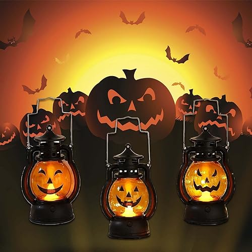 LED Halloween Pumpkin Lantern Lights Fall Decor