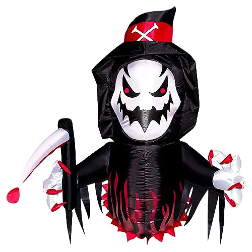 3.5FT Grim Reaper Inflatable with LED Lights