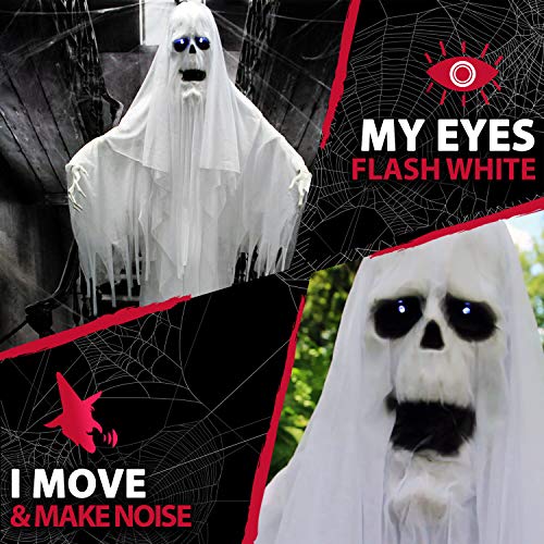 Haunted Hill Ghost: Life-Size Scary Animatronic for Halloween
