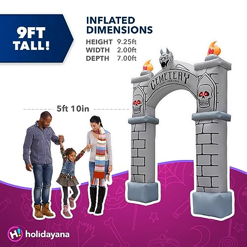 Haunted Cemetery Archway: Inflatable Halloween Decorations