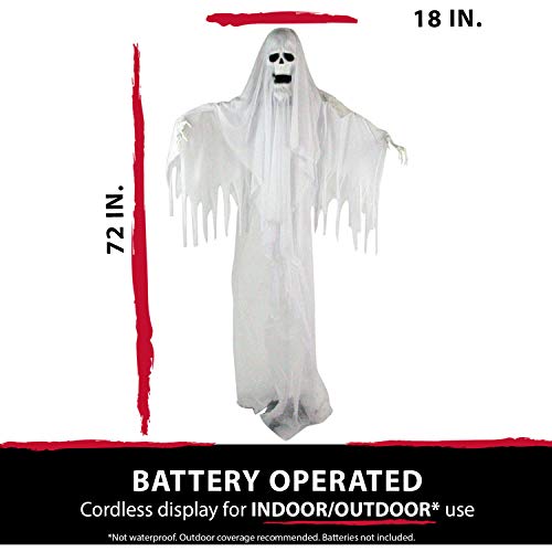 Haunted Hill Ghost: Life-Size Scary Animatronic for Halloween