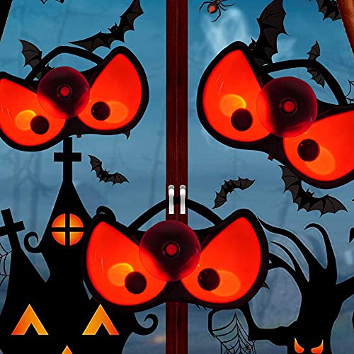 Halloween Spooky Ghost Eyes with Suction Cup (3-Pack)