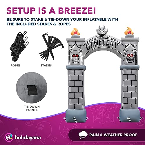 Haunted Cemetery Archway: Inflatable Halloween Decorations