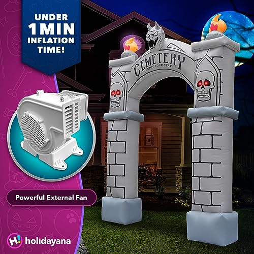 Haunted Cemetery Archway: Inflatable Halloween Decorations