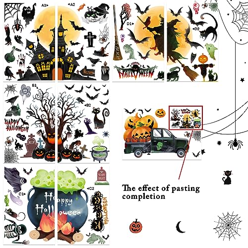 Halloween Window Clings: Scary Double-Sided Decals & Decor
