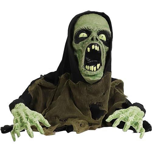 Touch-Activated Zombie Groundbreaker: LED Lights, Creepy Sound Effects