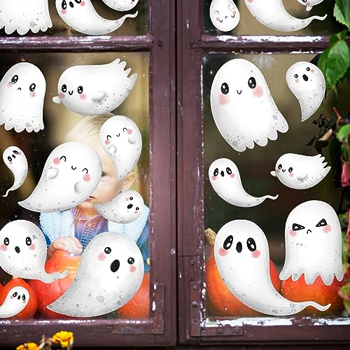 Cute Halloween Ghost Window Decor - 9 Sheets