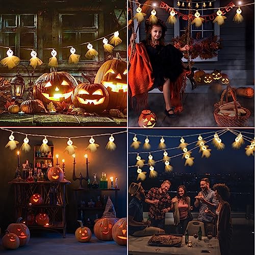 Halloween Ragdoll Ghost String Lights - Spooky Decor