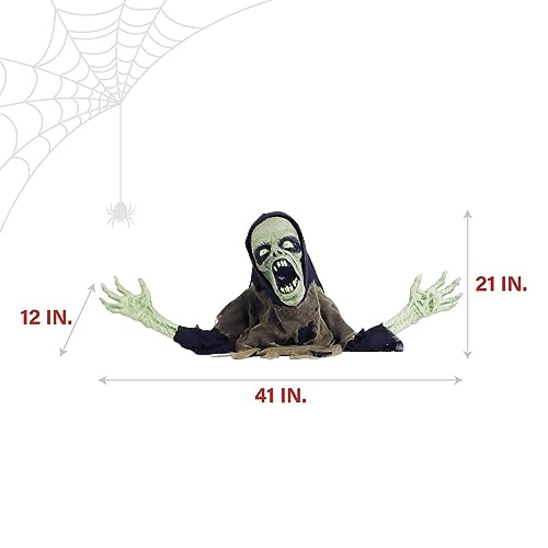 Touch-Activated Zombie Groundbreaker: LED Lights, Creepy Sound Effects