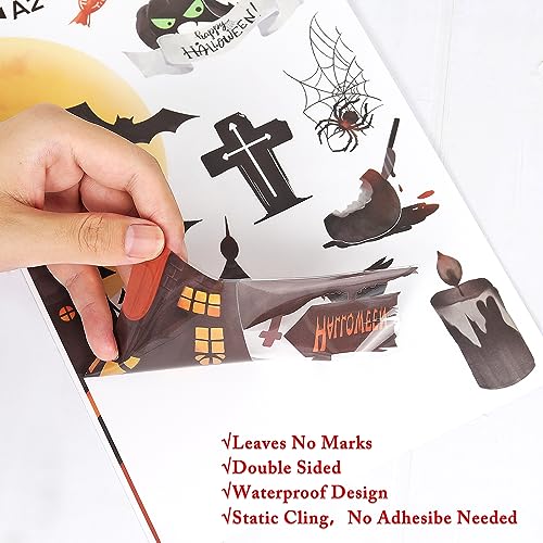 Halloween Window Clings: Scary Double-Sided Decals & Decor