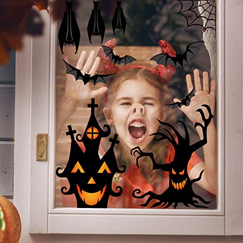 Halloween Window Clings - 90 Stickers for Party Décor